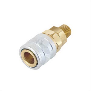 Power Team® 250682 Quick Coupler, for use with IJ Series 13 to 74 ton Inflatable Air Jack, 1/4 in x 1/4 in