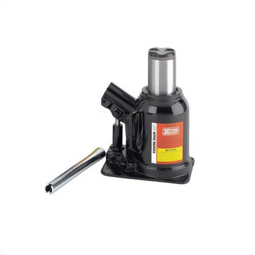 Power Team® 9130A Low Profile Bottle Jack, 30 ton Load, 7-1/8 in H Minimum, 10-1/4 in H Maximum, 3-1/8 in