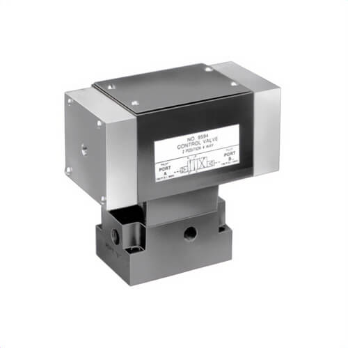 Power Team® 9594 Pump Mounted Valve, 3/4-Way Ports/Ways, Steel Body, 3/8 in Male Port, 10,000 psi Pressure, 5 cu-ft/min Flow Rate