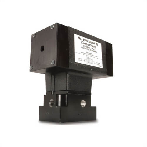 Power Team® 9595 Remote Mounted Valve, 1/4 in Male Port, 10,000 psi Pressure, 25 cu-ft/min Flow Rate, 3/4-Way Ports/Ways