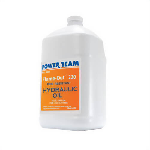Power Team® 9639 Flame-Out® Hydraulic Oil, 1 gal Can, Petroleum Odor/Scent, Amber/Transparent, Liquid Form