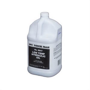 Power Team® 9647 Low Temperature Hydraulic Oil, Petroleum Odor/Scent, Red/Transparent, Liquid Form, 1 gal Can
