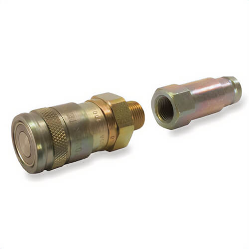 Power Team® 9794 No-Spill Push-to-Connect Male/Female Hydraulic Hose Coupler