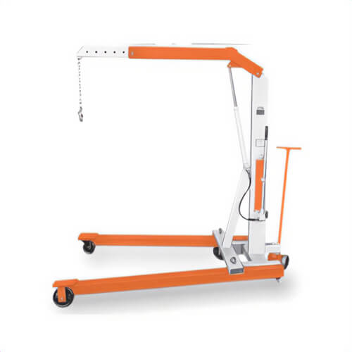 Power Team® FC2200 Mobile Floor Crane, 2,200 lb Load, 83 in H Post