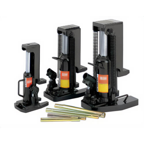 Power Team® J55T Economy Hydraulic Toe Jack With Carry Handle, 5 ton Load, 11-1/2 in H Min, 16-3/8 in H Max, 4-7/8 in