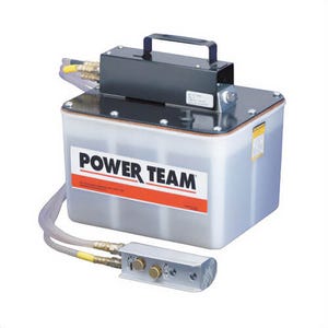 Power Team® PA50R2 1-Speed Air Driven Hydraulic Pump, 28 in³/min at 5,000 psi Oil Displacement Rating, 3/8 in FNPT Fluid Port