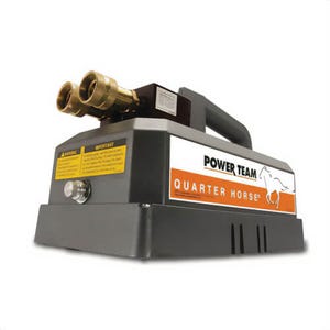 Power Team® PE102 Portable Electric/Hydraulic Pump, 2-Speed, 60 in³ Reservoir, 1/4 hp, 10/120 in³/min Flow Rate