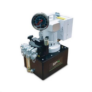 Power Team® PE55TWP-4-220-BS Vanguard® Classic Electric Hydraulic Pump, 1-1/8 hp, 2 Stages, 5.3 L, 11.5 to 0.9 Lpm Flow Rate