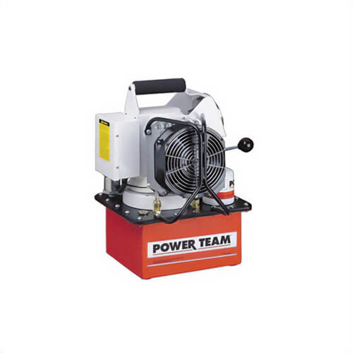 Power Team® PE604T Portable Post Tensioning Electric Hydraulic Pump, 1-1/8 hp, 2 Stages, 157 in³, 56 in³/min Flow Rate