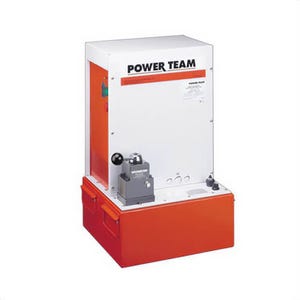 Power Team® PQ1203-50-220 3-Way Single Acting Electric Pump, 3 hp, 5.7 gal Reservoir, 10,000 psi Pressure