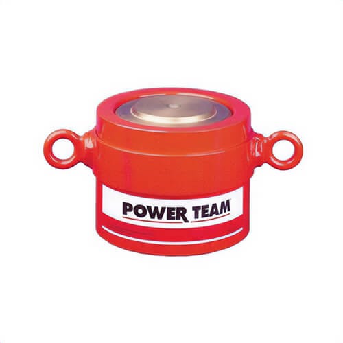Power Team® R5656C Hydraulic Cylinder, High Tonnage, Single Acting/Load Return Function, 6 in L Stroke, 565 ton Max Force