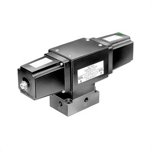 Power Team® 9593 Remote Mounted Solenoid Valve, 2-Port/3/4-Way Ports/Ways, Steel Body, 1/4 in NPTF Port, 10,000 psi Pressure