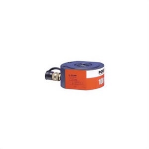Power Team® RLS50 Low Height Low Profile Single-Acting Spring-Return Hydraulic Cylinder, 5 ton Capacity, 1-1/8 in dia Bore
