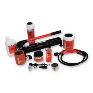 Power Team® SK25TE Cylinder/Pump Start-Up Kit, 30 ton Cylinder Max Capacity, Includes P59L 2-Speed Hand Pump, 66 in³ Oil Capacity