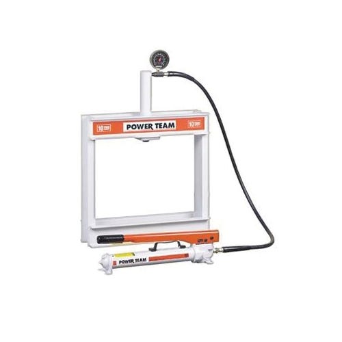 Power Team® SPH1010 Floor Hydraulic Shop Press, 10 ton, 25-1/4 in Base Length, 28 in Base Width, 10-1/8 in Stroke Length