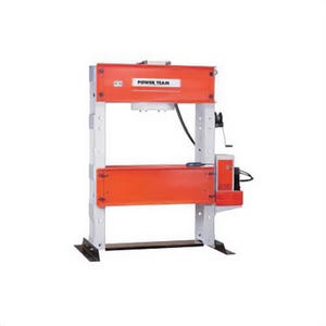 Power Team® SPE20013DS-380 Hydraulic Shop Press with Pump and 380V 3 hp Motor, 200 ton, 3 hp, 71 in Base Length, 44 in Base Width
