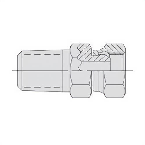 Power Team® 9673 Swivel Connector, Male NPSM x Female NPSM End Style, Steel, 3/8 x 1/4 in Nominal