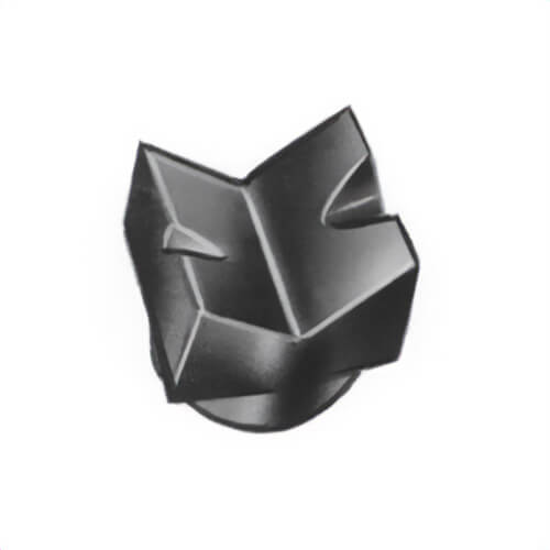 Power Team® 25395 V-Base, for use with 10 ton Spring Return Hydraulic Cylinder, 1-1/4-11-1/2 NPSM, Steel, 90°