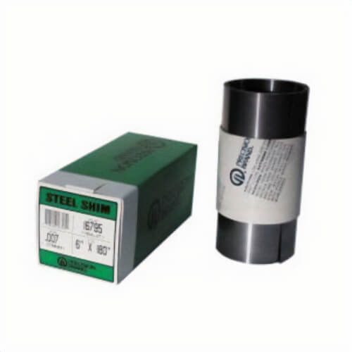 Precision Brand® 16A7 Shim Stock, 1008-1010 Full Hard Steel, 100 in Roll L x 6 in W x 0.007 in Thick