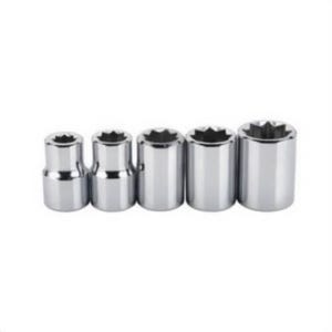 Proto® J52109 TorquePlus™ Socket Set, 8 Points, 3/8 in Drive, 5 pc, Included Socket Size: 1/4 to 1/2 in