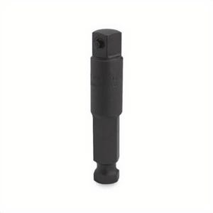 Proto® J7121 Extension Socket Adapter, Black Oxide, Hex x Male Square Drive, 7/16 x 1/2 in Male Drive, Male x Male Adapter