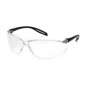 Pyramex® Neshoba™ S9710S Lightweight Safety Eyewear, Anti-Scratch, Clear Lens, Frameless Frame, Black, Polycarbonate Frame, Polycarbonate Lens