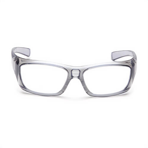Pyramex® SG7910D15 Emerge® Dual Lens Safety Eyewear, Anti-Scratch, Clear +1.5 Lens, Wrap Around G300 Nylon Frame, Translucent Gray
