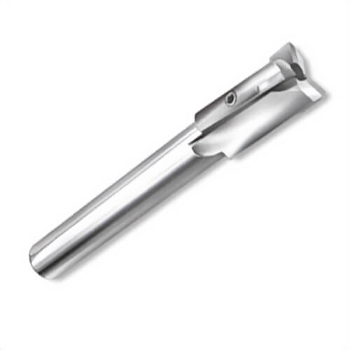 Qualtech DEWA/CCBR1 Round Shank Aircraft Counterbore, 1 in dia Bore, 1/4 in dia Shank, 3-1/8 in OAL, HSS, Pilot Shank dia Compatibility: 3/16 in