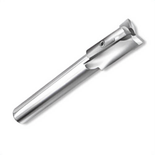 Qualtech DEWA/CCBR23/32 Round Shank Aircraft Counterbore, 23/32 in dia Bore, 1/4 in dia Shank, 3-1/8 in OAL, HSS