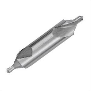 Qualtech DEWCCD0 Regular Combined Drill and Countersink, #0 Drill - Wire, 60°  Included Angle, HSS, Bright