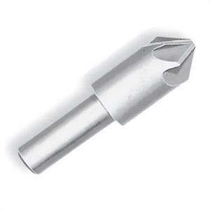 Qualtech DEWCHAT1/4-60 DEWCHAT Chatterless Countersink, 1/4 in dia Shank, 6 Flutes, 60°  Included, 1/4 in dia Min Cutting, HSS