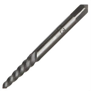 Qualtech DEWEZ3 Screw Extractor, #3 Extractor, 5/32 in Drill, For Screw Size: Up to 5/16 in, 2-11/16 in OAL