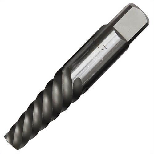 Qualtech DEWEZ7 Screw Extractor, #7 Extractor, 17/32 in Drill, For Screw Size: 1 to 1-3/8 in, 4-1/8 in OAL