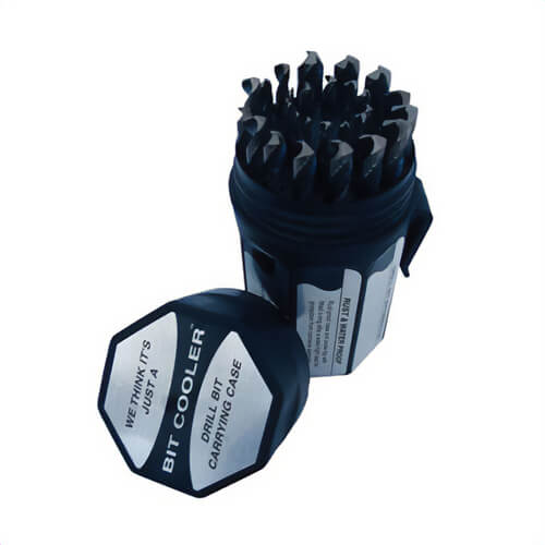 Qualtech DWD29J-PC 2-Flute Jobber Large Drill Set, 1/6 in Minimum Drill Bit, 1/2 in Max Drill Bit, 118° Drill Point Angle, 29 pc