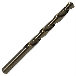 Qualtech DWDCO29/64 Economy Heavy Duty Jobber Length Drill Bit, 29/64 in Drill - Fraction, 0.4531 in Drill - Decimal Inch, 135°  Point, Cobalt, Gold