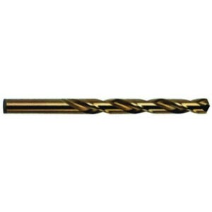 Qualtech DWDCO3/8 Economy Heavy Duty Jobber Length Drill Bit, 3/8 in Drill - Fraction, 0.375 in Drill - Decimal Inch, 135°  Point, Cobalt, Gold