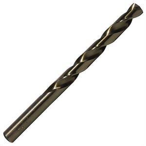 Qualtech DWDCO54 Economy Heavy Duty Jobber Length Drill Bit, #54 Drill - Wire, 0.055 in Drill - Decimal Inch, 118° Point, Cobalt, Gold