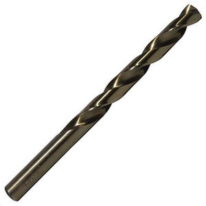 Qualtech DWDCO5/64 Economy Heavy Duty Jobber Length Drill Bit, 5/64 in Drill - Fraction, 0.0781 in Drill - Decimal Inch, 135°  Point, Cobalt, Gold