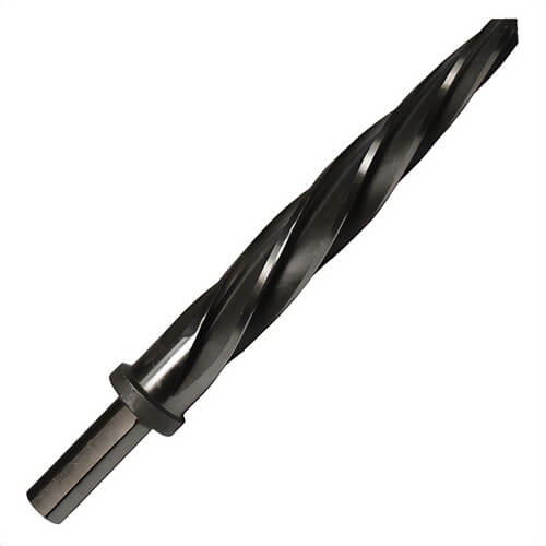 Qualtech DWRRBSS9/16 Bridge Reamer, Imperial, 9/16 in dia x 5-/78 in L, 1/2 in dia Round Shank, Straight Flute