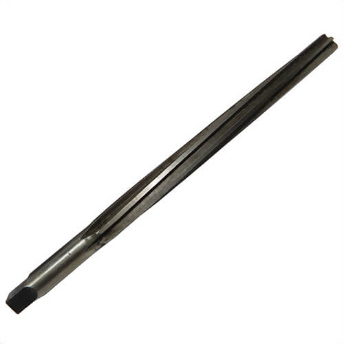 Qualtech DWRRTP10 Taper Pin Reamer, #10 Taper Pin, 0.5799 in dia Small End, Straight Flute, Round Shank