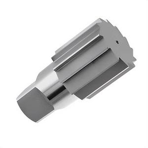 Qualtech DWRTPR3/4 Taper Pipe Reamer, 3/4 in, 3-1/4 in OAL, Round Shank, Straight Flute