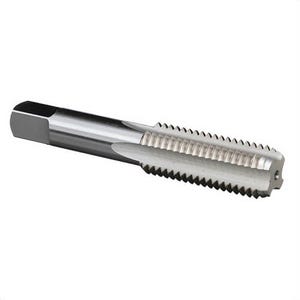 Qualtech DWT54967 Machine Hand Tap, Right Hand Cutting, 1-1/8-7 Thread, H4 Thread Limit, Bottoming Chamfer, 4 Flutes, Bright, HSS