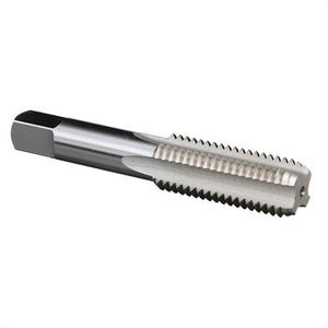 Qualtech DWT54151 DWT Straight Flute Hand Tap, Right Hand Cutting, #4-40 Thread, H2 Thread Limit, Bottoming Chamfer, 3 Flutes, Bright, HSS