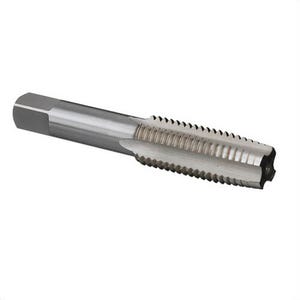 Qualtech DWT55057 Machine Hand Tap, Right Hand Cutting, 1-1/2-6 Thread, H4 Thread Limit, Tapered Chamfer, 6 Flutes, Bright, HSS