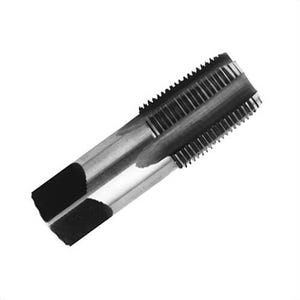 Qualtech DWT64116 Straight Pipe Tap, 1/8-27 Thread, NPS Thread Standard, 4 Flutes, Right Hand Cutting Direction, HSS, Bright