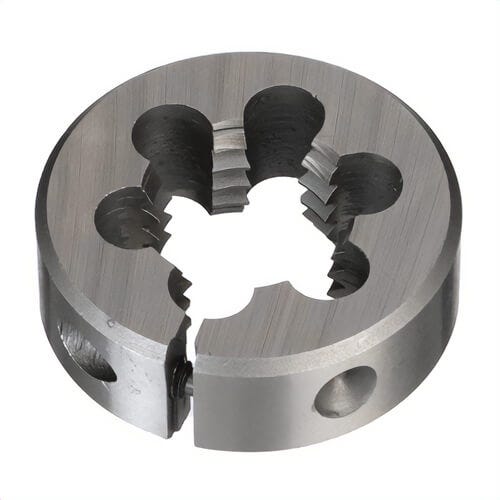 Qualtech DWTH112-1220 Adjustable Round Die, 1/2-20 Thread, 1-1/2 in OD Die, HSS