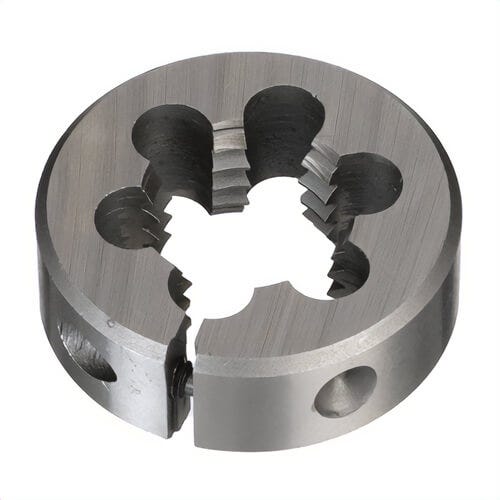 Qualtech DWTH112-18NPT Adjustable Round Pipe Die, 1/8-27 NPT Thread, 1-1/2 in OD Die, HSS