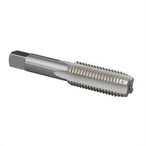 Qualtech DWTP1-1/2-12 Straight Flute Hand Tap, Right Hand Cutting, 1-1/2-12 Thread, Plug Chamfer, 6 Flutes, Bright, Carbon Steel