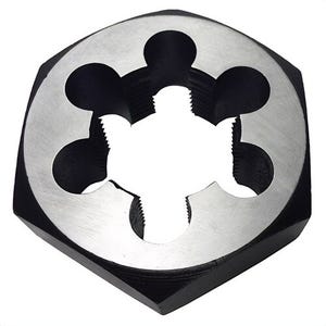 Qualtech DWTSMH20X2 Special Hex Die, M20x2 Thread, Carbon Steel