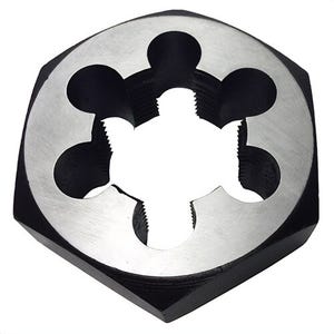 Qualtech DWTSMH48X5 Special Hex Die, M48x5 Thread, Carbon Steel